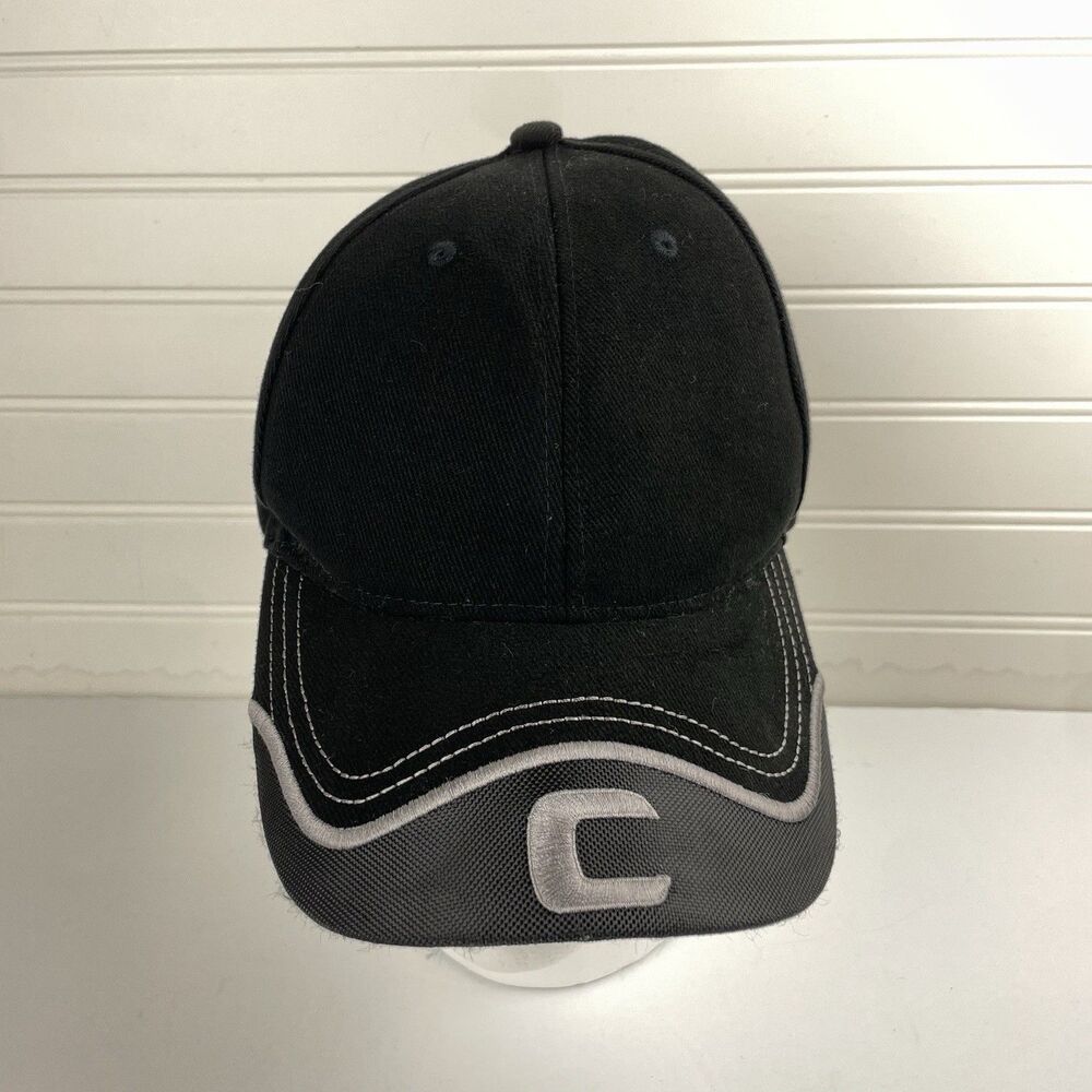 Mercedes Benz Hat C Class Strapback Silver Embroidered Logo Black Dad Cap